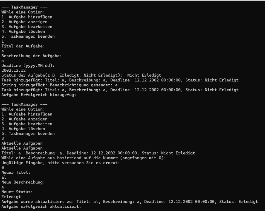 Ein Taskmanager Programm